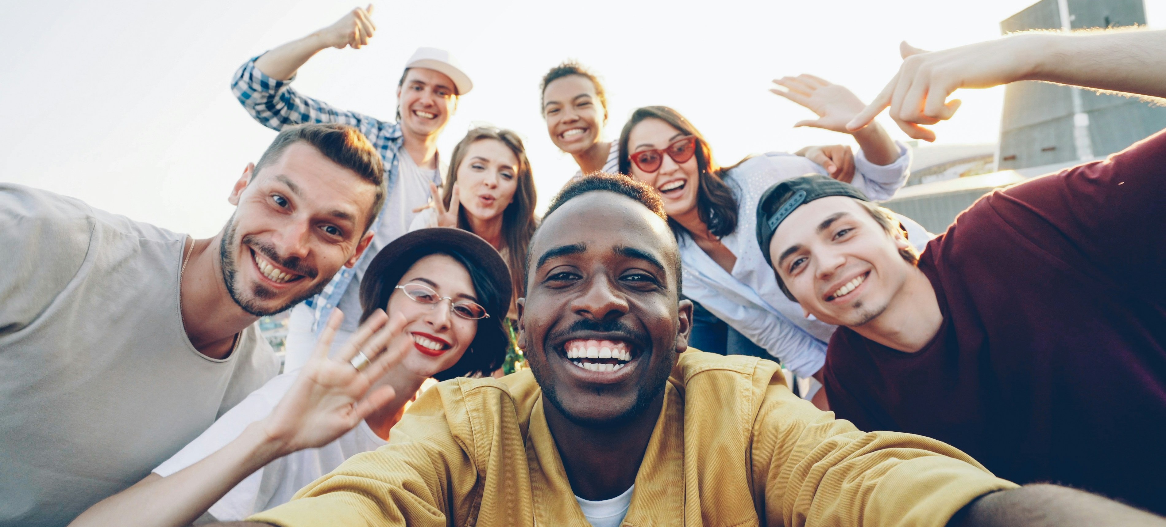 Happy friends at home in Independence, MO